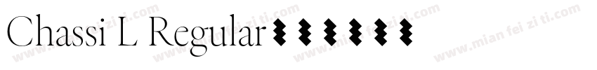 Chassi L Regular字体转换